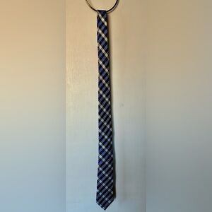 Ben Sherman-Men’s  Navy White Black Plaid Tie 2.5” wide